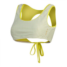 (16 UK, Yellow) Speedo Womens/Ladies Horizontal Stripe Bikini Top
