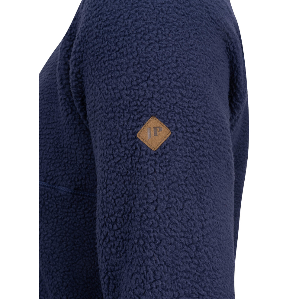 Jack Pyke Half Zip Sherpa Fleece Pullover Navy Small