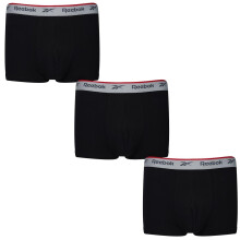 (S, Black) Reebok Mens Boxer Shorts (Pack of 3)