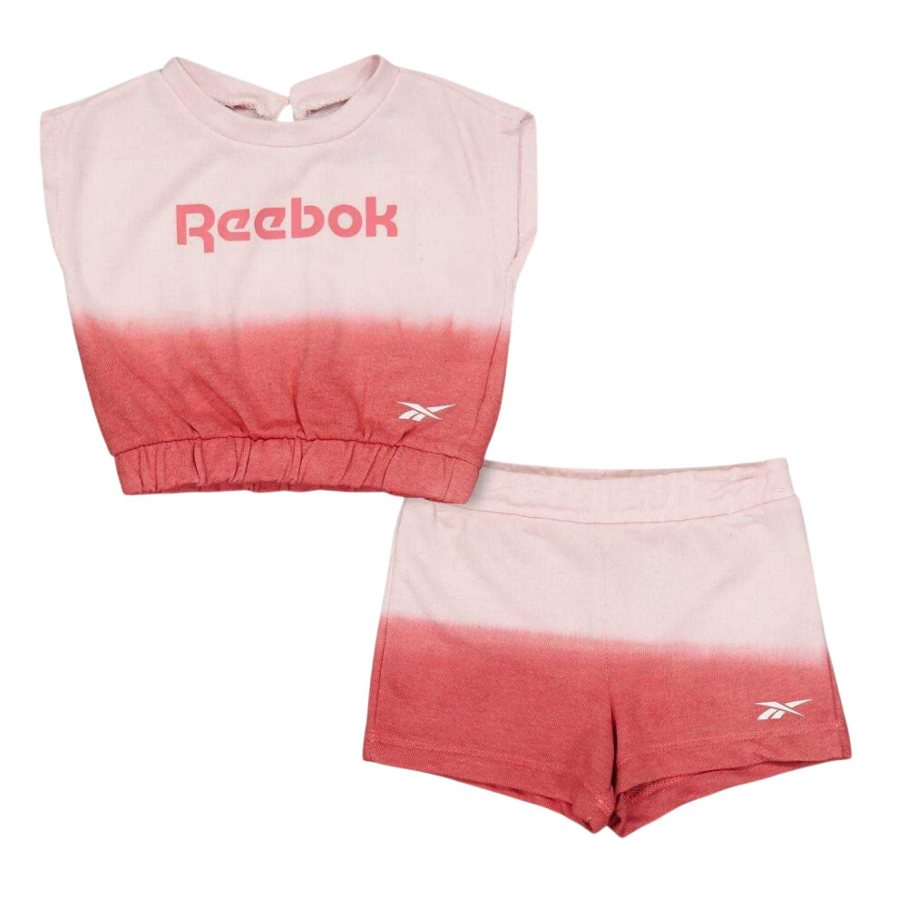 Reebok (12-18 Months, Sun Kissed Coral) Toddler Ombre Sleeveless Shirt And Shorts Set