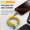 Cable USB 3.2 Macho A Macho, Tipo A A Tipo C, Carga Rápida, 36 W, Línea de Datos Flexible de 20 cm, Cable USB-A A USB-C, HDD Box A 2