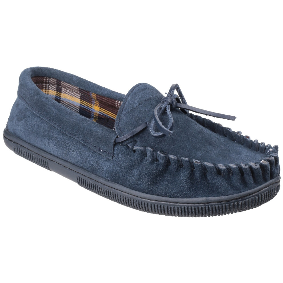 Cotswold (9 Uk, Navy) Suede Alberta Slipper / Mens Slippers