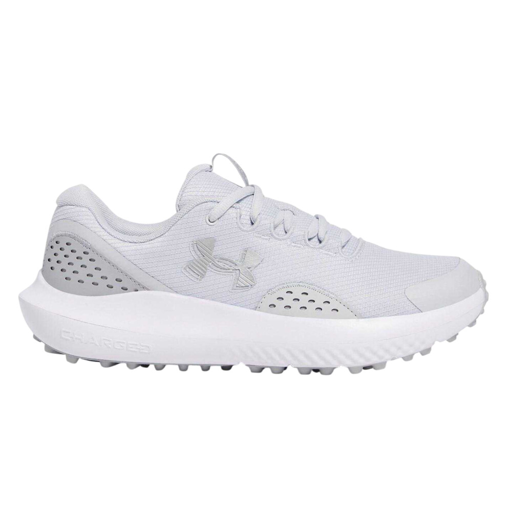 Under Armour (10 Uk, Halo Grey) Mens Leather Low Cut Golf Trainers