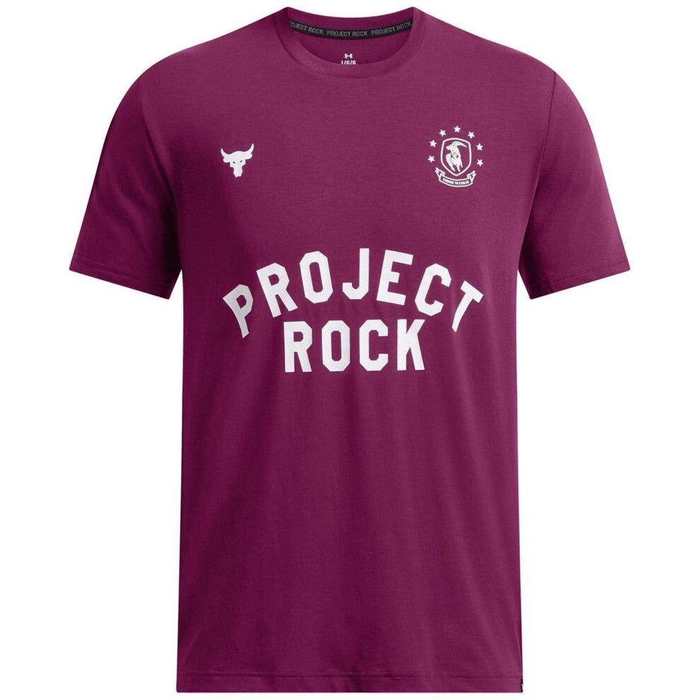 Under Armour (L, Purple) Mens Project Rock T-Shirt