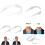 (Transparent)Men Women Adjustable Shirt Collar Support Bundle Stays Reusable Tool Plastic 10