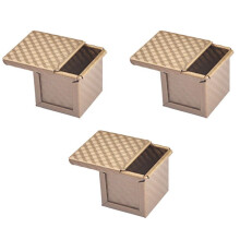 3X Square Loaf Pan with Lid Toast Mold Bread Pan Pullman Loaf Pan with Cover Non-Stick Water Square Toast Box