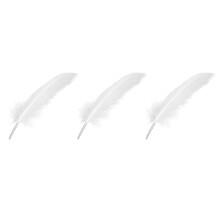 300Pcs White Feathers for Party Hat Crafts Wedding Decoration 15-22cm