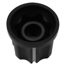 0 Grad D Achsen Gitarren Bass Potentiometer Knopf Leistungs Verstärker Knopf Knopf Kappe, Schwarz mit Silberner Oberseite, Ein Packung Von 24