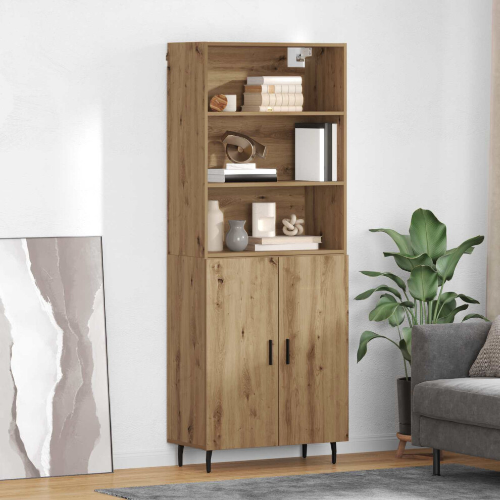 Vidaxl Highboard Artisan Oak 69.5 X 34 X 180 Cm
