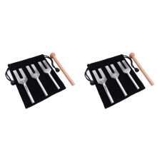 2Satz Stimmgabelsatz 4096 Hz 4160 Hz 4225 Hz Stimmgabelsatz Stimmgabel mit Holzhämmern und Stofftasche Style 2