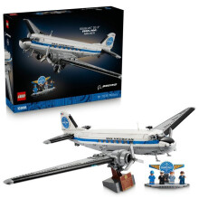 LEGO Icons 11378 - Exklusiv bei Cdiscount - Douglas DC-3 Linienflugzeug der PAN AM - Erwachsenen-Set - Retro-Modell