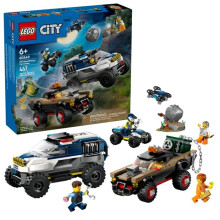 LEGO City 60449 – De achtervolging met de terreinpolitieauto, 467 stukken, vanaf 6 jaar