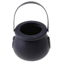 12Pcs Candy Kettles Witch Skeleton Cauldron Holder Pot with Handle for Halloween Easter St Patrick'S Day Party