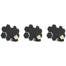 36 PACK Acoustic Foam,Self-Adhesive Sound Proof Panels,for Sound Insulation &Acoustic Treatment(Black)