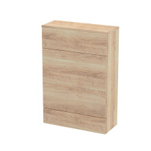 Alrewas Contemporary Floor Standing WC Unit, Bleached Oak, 600mm