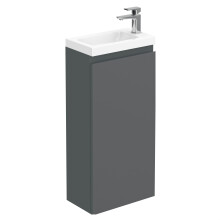 400mm Matt Grey Vanity Unit with Basin
