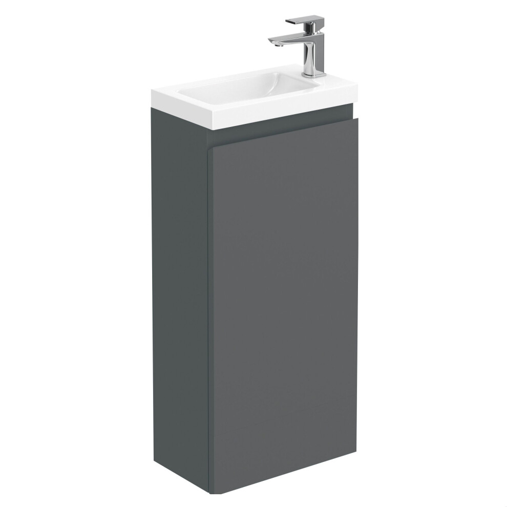 Balterley 400Mm Matt Grey Vanity Unit With Basin