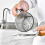 Flour Sifter for Baking, Double-Layer Extra Fine Mesh Sieve Strainer, Handheld Squeeze Sugar Sifter for Kitchen 5