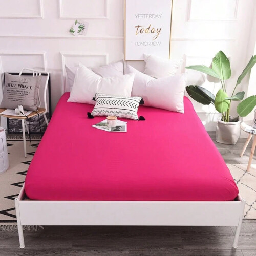 30cm Deep Pocket Fitted Sheet Mattress Protector for All Beds 90-180cm 2