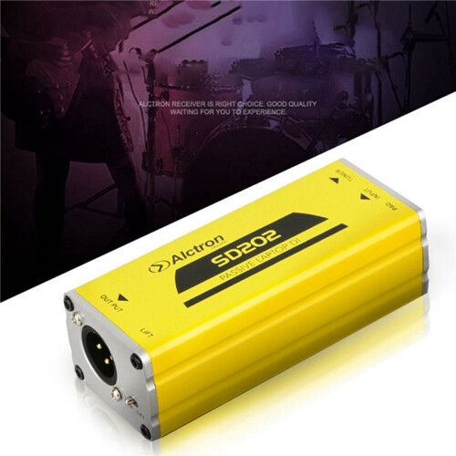 2X Alctron SD202 Passive DI Box Impedance Conversion DI BOX Electric Guitar Direct Connection Box Effect 2