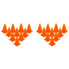 20 Pcs Traffic Cones - 7 Inch of Multipurpose Construction Theme Party Sports Activity Cones for Football Training