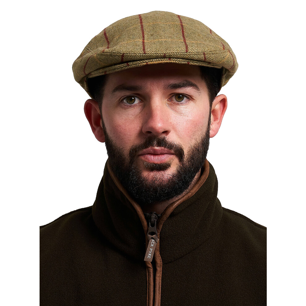 Jack Pyke Wool Blend Flat Cap Tweed 59Cm