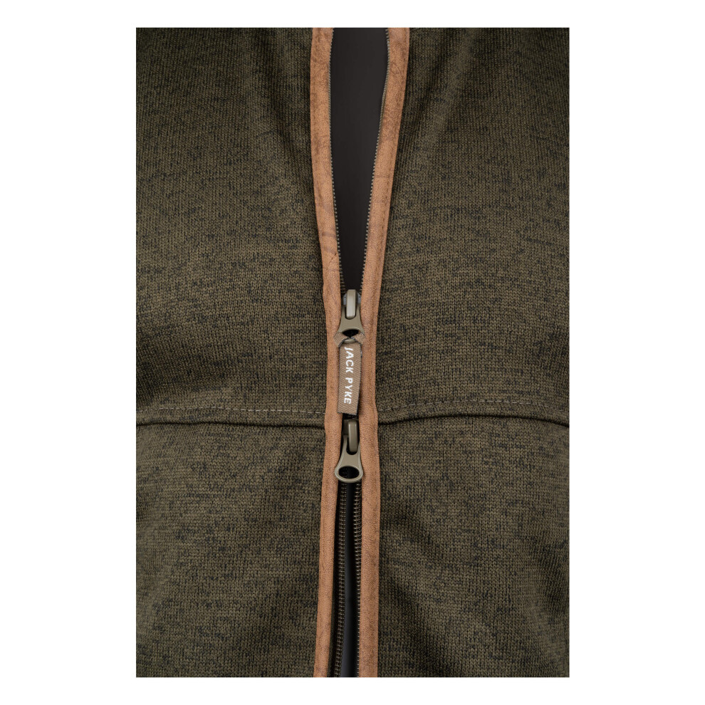 Jack Pyke Melange Fleece Gilet Dark Olive XX-Large