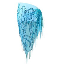 Dogs Belly Dancer Skirt, Waist Chain Hip Curtain Clothes for Corgi Dog Belly Dance Style with Sequin Pet Costumes