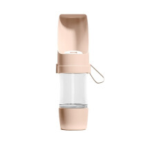 Tragbare Hunde-Trinkflasche - Wasserflasche für Unterwegs mit Futterbehälter, Auslaufsichere Trinkflasche für Hunde, Hundezubehör