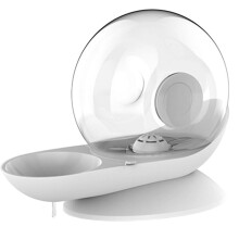Cat Dog Water Fountain Snail Shaped Automatic Drinker for Cats Pets Water Dispenser Filter Large Drinking Bowl Grey