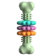Pet Toys Dog Chew Meaty Bone Toys Bone Type Multi-Meat Pieces Bite Bite Resistant Teeth Toy Set Dog Bone Toy Supplies C