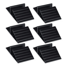 6-Pack Black Pet Door Support Legs for Configurable Isolation Fence Free Standing Pet Gate Fence