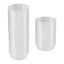 120 Pcs Crested Gecko Food and Water Feeding Cups, Reptile Feeder Bowls, for Lizard and Other Small Pet Ledge Supplies