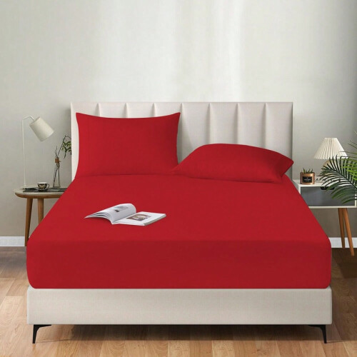30cm Deep Pocket Fitted Sheet Mattress Protector for All Beds 90-180cm 1