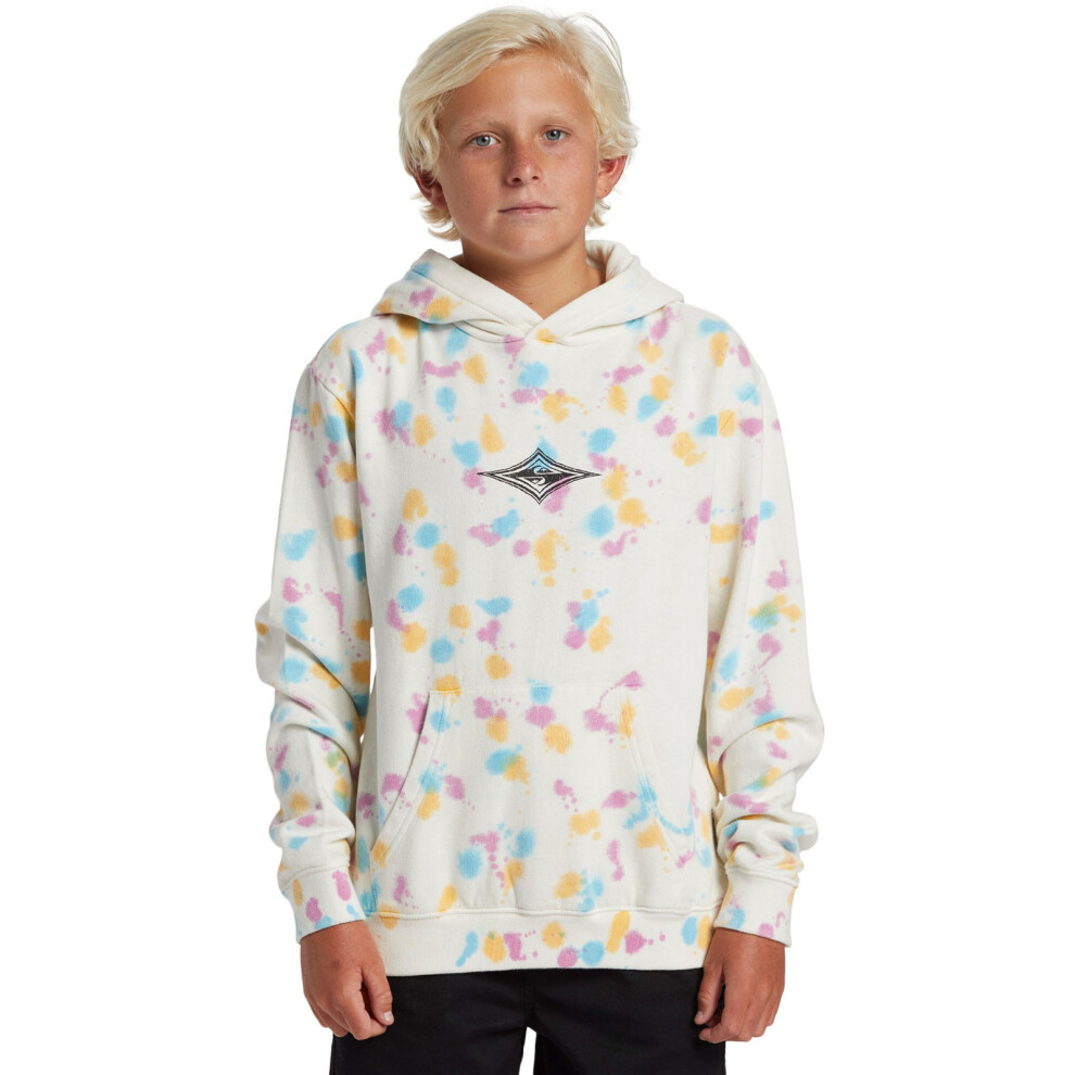 Quiksilver (16 Yrs, Snow White) Kids Cosmic Cloud Pullover Hoody Sweatshirt Hoodie Top