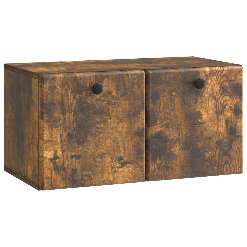 Vidaxl Wall-Mounted Tv Cabinet 59.5 X 31 X 30 Cm Smoked Oak