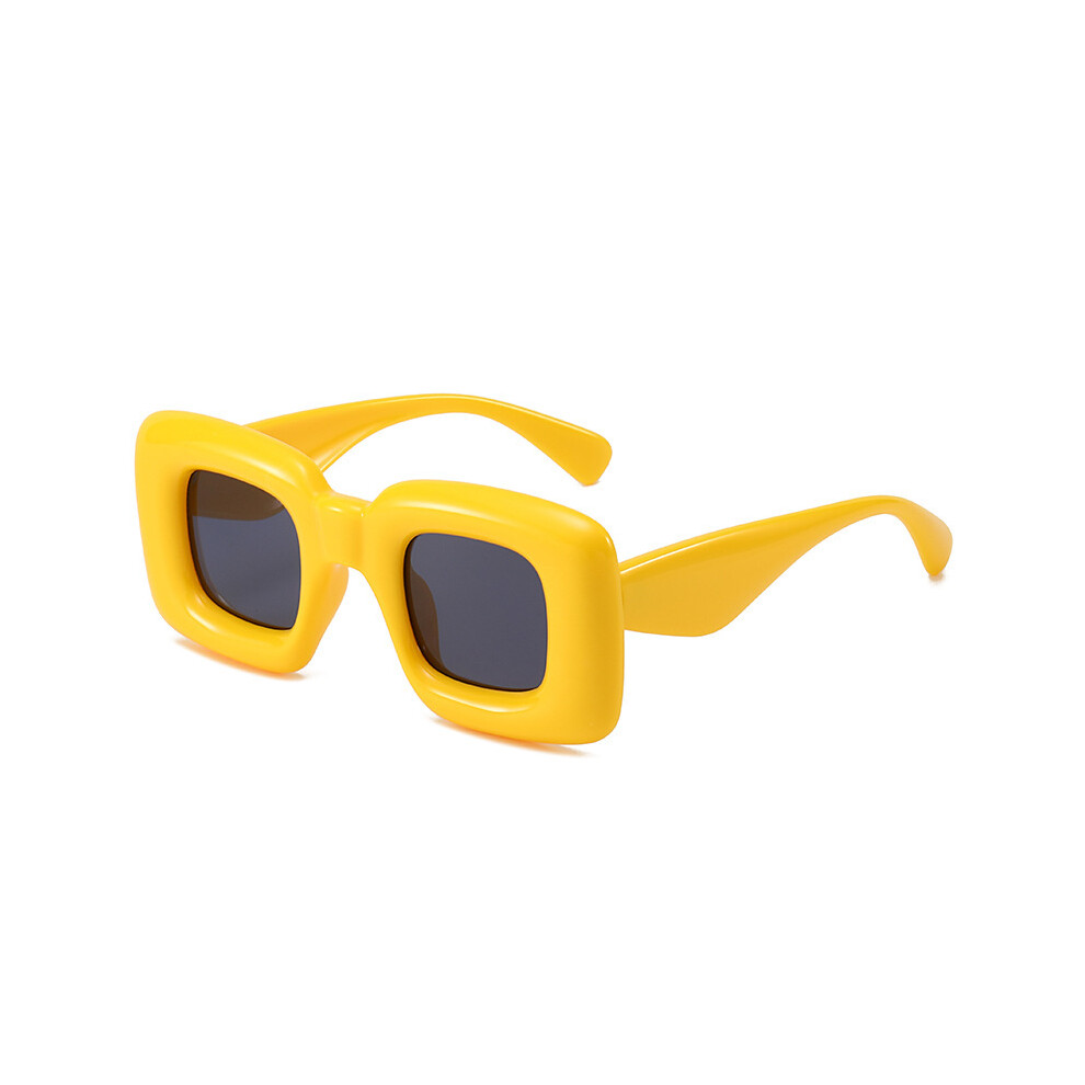 (Yellow) New inflatable sunglasses, catwalk street shooting sunglasses, cross-border sunglasses