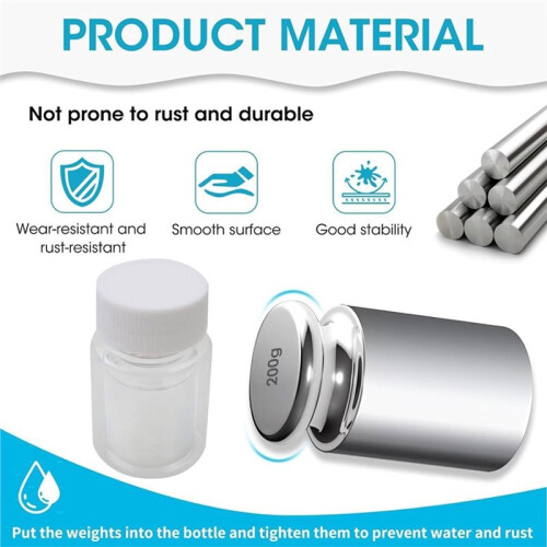 Pool Float Anchor Set, 200g Chrome-Plated Steel Weights for Stability, Includes Sealed Anti-Rust Bottle 2