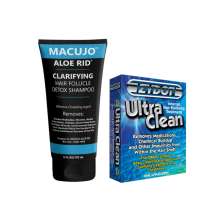 Macujo Aloe Rid Detox Shampoo and Zydot UltraClean