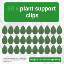 Plant Clips for Climbing Plants(Pack of 60),Plant Climbing Wall Fixture Clips for Supporting Stems Grow Upright, Vines