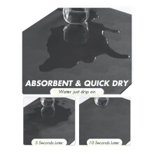 Alfombrilla de Café para Ocultar Manchas, Alfombrilla de Secado de Platos Absorbente con Respaldo de Goma para Mostrador de Cocina, Accesorios para