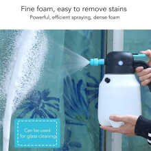 1.8L Electric Car Foam Sprayer, Battery Powered Foam Sprayer Wash 2000mAh,Cordless Pump Foam Sprayer for Watering