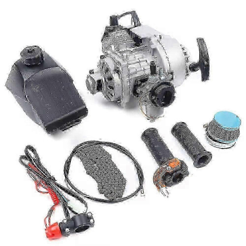 Lightweight 2 stroke motor kit with tank for mini bikes
