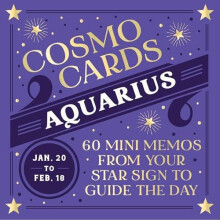 Cosmo Cards Aquarius 60 Mini Memos from Your Star Sign to Guide the Da