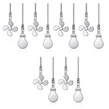 3X Ceiling Fan Pull Chain Fan Extension Chain Fan Chain Pulls Decorative 12 Inch Ceiling Fan Chain Extender Ornament D
