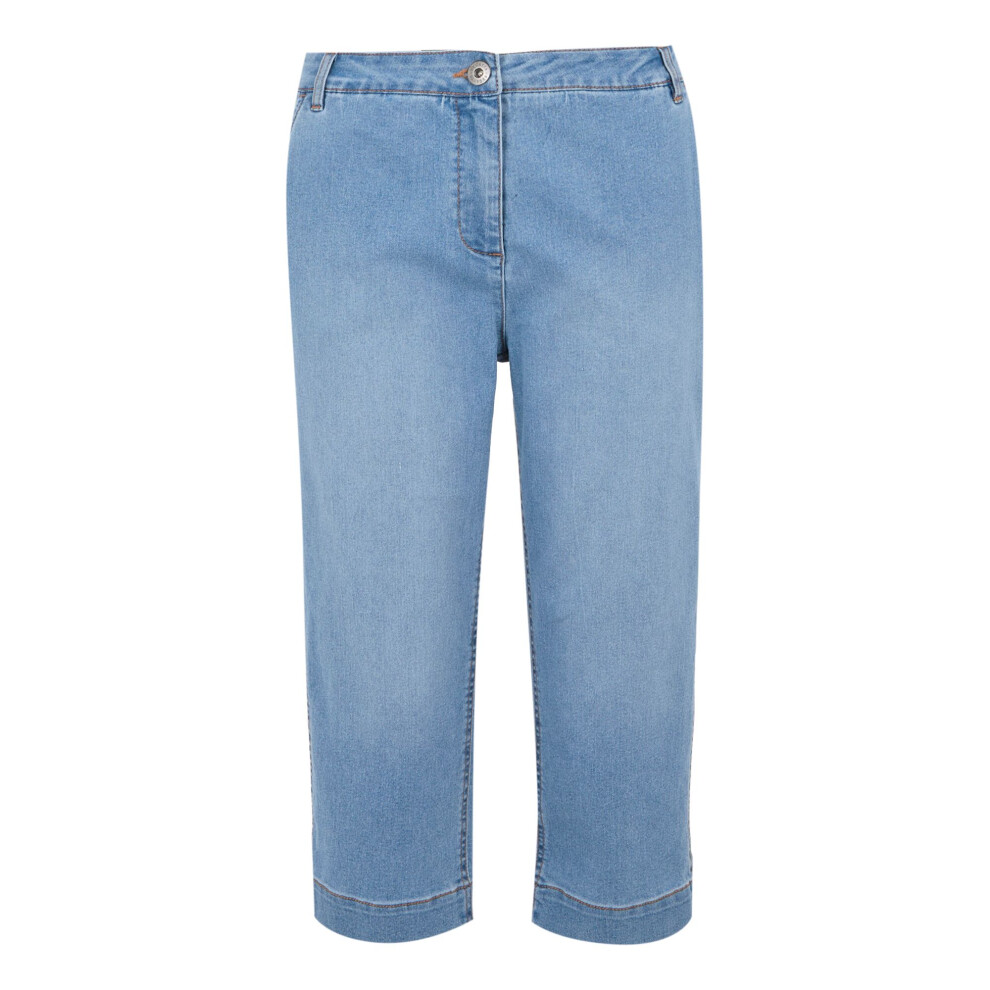 Regatta (14 Uk R, True Denim Light Blue) Womens/Ladies Bayletta Capri Trousers