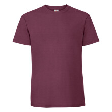 (3XL UK, Burgundy) Fruit Of The Loom Mens Iconic 195 Ringspun Premium Tshirt