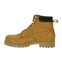 (11 UK, Honey) Nicholas Deakins Mens Ash Leather Padded Collar Ankle Boots