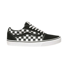 (7.5 UK, Black/White) Vans Mens Ward Suede Trainers