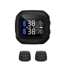 Motorcycle TPMS System with 2 WI External Sensors with LCD Display